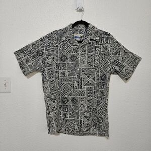 MENS Makapuu sprorts wear aloha/hawaiian print shirt size medium